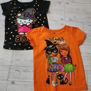 Toddler Girls Halloween Tshirt Bundle/Lot/Set